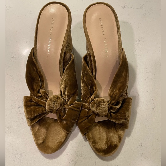 Loeffler Randall Crushed Velvet Sandals - Picture 2 of 4